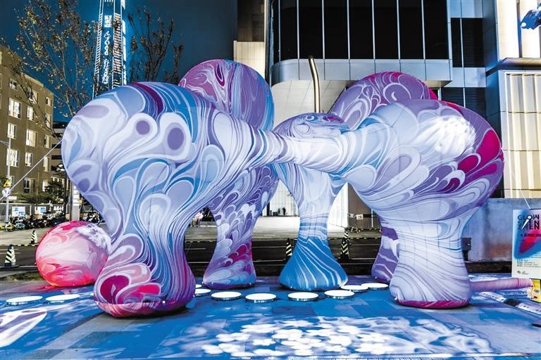 12博国际光影艺术季罗湖展区灯光秀来了