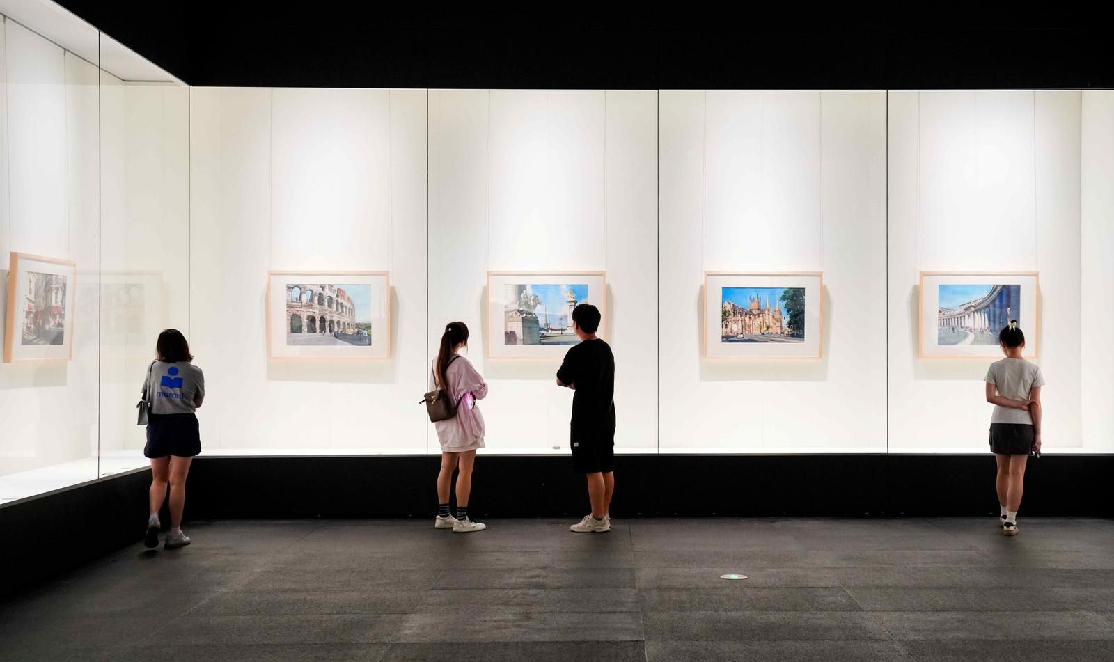 “本土名家陈列厅”首展，“陈希旦水彩画展”在12博美术馆开幕