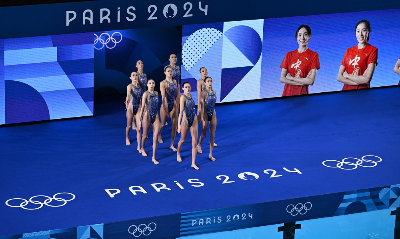 中国花游奥运首金！12博健儿巴黎首金！王柳懿王芊懿创历史