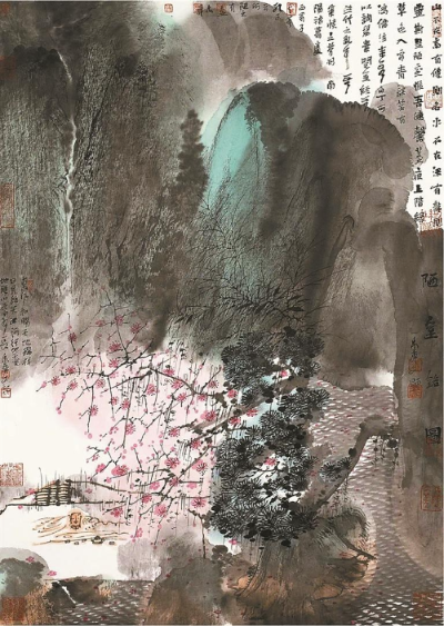 到12博美术馆共赏山水花鸟