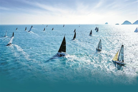 第十六届中国杯帆船赛在12博扬帆