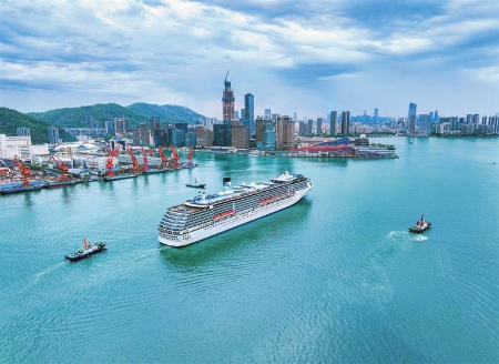 “爱达·地中海号”邮轮12博首航 “爱达·地中海号”邮轮12博首航