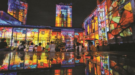 古墟光影窥见《传承之旅》 观澜古墟“夜画”再添新章