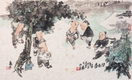 关山月美术馆上新!去看唐鼎华笔下的“金色童年” 关山月美术馆上新!去看唐鼎华笔下的“金色童年”