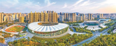 体育新地标镶嵌“山海连城”间 体育新地标镶嵌“山海连城”间